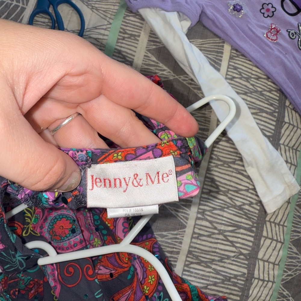 Vintage Y2K Jenny&Me Girls Size 5T Colorful Sparkley Paisley Kids Dress - Picture 6 of 7